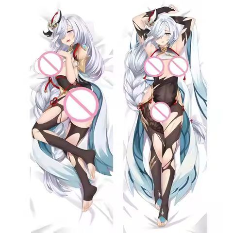 Dakimakura Pillowcase Shenhe Genshin Impact DIY Personalized Home Bedding Hing Body Pillow Cover Cas