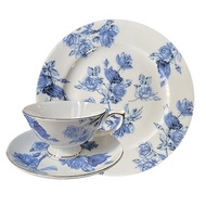 英國Aynsley 藍玫瑰系列 組合優惠價 骨瓷餐盤+奧本/雅典杯盤組