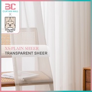 Cozy Bear【Ready Stock】Soft White Sheer Curtain