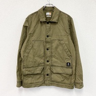 Timberland成衣染色牛津實用襯衫，卡其色，L 碼，古著。