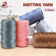 【SG】Knitting Elasticity Yarn 2.5mm Rolled Crochet Polyp Nylon Macrame Rope for Hand Crocheting Hat B