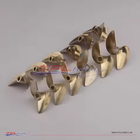 TFL Professional 2 Blade Copper Propeller ID=4mm / 4.76mm Diameter=36mm-45mm Pitch=1.9 for RC Model 