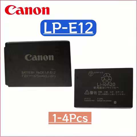 LP-E12 Original Li-ion Battery 875mAh 7.2V Compatible With Canon M50 M50 II M200 M100 100D SL1 Mirro