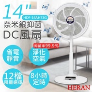 【HERAN 禾聯】14吋奈米銀抑菌DC風扇 HDF-14AH73G