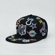 Full Cap NFL Football league embroidery logo fitted cap MLB topi