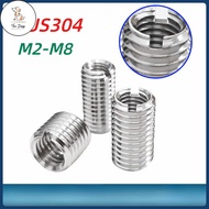DC [MX1] 304 Threaded Protective Sleeve, Embedded Nut Screw Sleeve M2-M12  Slotted inner and outer t