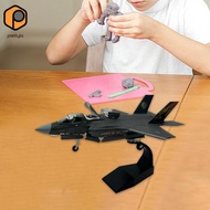 [prettyia] 1/72 Scale F35 B Fighter Jet Model Home Decor Simulation Diecast Plane Model for