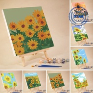 DIY Digital Oil Paint 20x20cm Canvas Painting By Number With Frame Children's Gifts Digital Oil G8N5