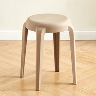 日本暢銷 - （咖色）簡易可堆疊圓凳 木椅 木凳