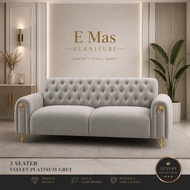SOFA 1716 （3 SEATER + 2 SEATER + 1 SEATER ） SUPER OFFER （SOFA MURAH） SOFA DIAMOND Modern Sofa Set  L