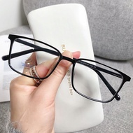 Retro Art Glasses Frame Anti-Blue Glasses Goggles Flat Glasses Insert Core Anti-Blue Light No Degree