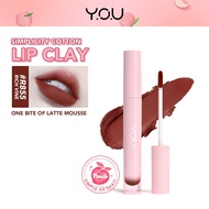 BEAUTY YOU Simplicity Cotton Lip Clay | Lip Stain Lipstick Soft Moisturizing Long Lasting | Mousse T