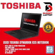 USED TOSHIBA DYNABOOK R35 I5-4 8GB RAM 120GB SSD LAPTOP I5 MURAH PROMOSI LAPTOP