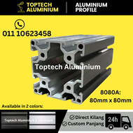 [Ready Stock/Heavy-duty] 8080 Aluminium profile conveyor 80x80 custom length 20cm/40cm/60cm/80cm/100