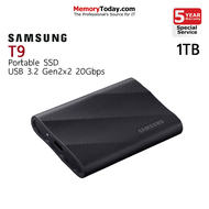 Samsung T9 Portable SSD USB 3.2 Gen2x2 (20Gbps) Capacity: 1TB/2TB/4TB