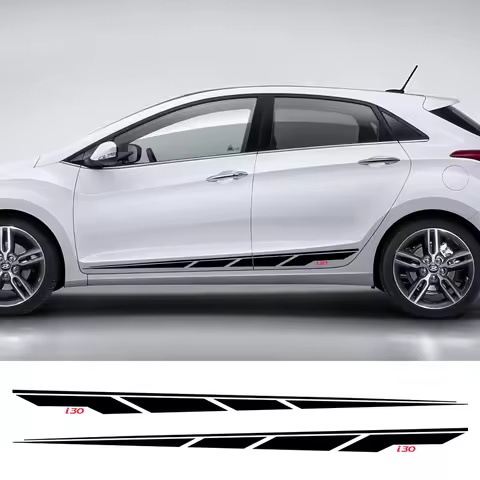 For Hyundai I30 I 30 N Line 30n Sedan GT Car Sticker Auto Door Side Graphics Sport Stripes Decoratio