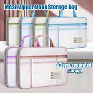 4 Layers Nylon Document Bag Book Storage Bag Large Capcity F4/A4 Paperwork Student Stationery beg fa
