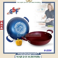 34CM COLORED EAR PAN GSF G-2234 34 CM MARBLE NON-STICK PAN/ GSF COLORED EAR PAN/ GSF NON-STICK PAN/ 
