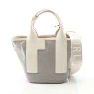 [Used] Furla PIUMA Tote Bag, Size S, WB01270BX30503961S, Gray, Nylon & Leather, 2-way Tote Bag, Wome