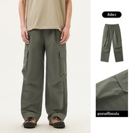 gxg.jeans | กางเกงทำงานลำลองกระเป๋าใหญ่สีเขียว