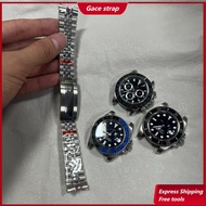 For 20mm Rolex strap GMT daytona DATEJUST Silver Glide Lock Clasp WatchBand Strap Bracelet Jubilee O