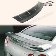 For Nissan R35 GTR OEM Spoiler Blade Wald Add On Gurney Flap Carbon Fiber
