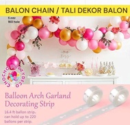 (1roll) Tali pvc strip balon tali garland tali balon chain stripe dekorasi balon tali dekorasi