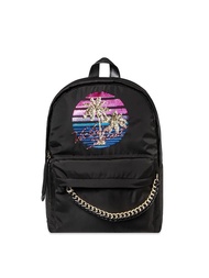 VS Victoria's Secret Tease city sequin nylon large city backpack with bag bracelet chain strap