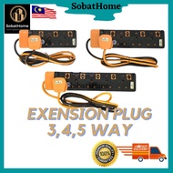 EXTENSION PLUG HEAVY DUTY TRAILING EXTENSION SOCKET CABLE SIZE 5M/2M EXTENSION/EXTENSION PLUG RUMAH 