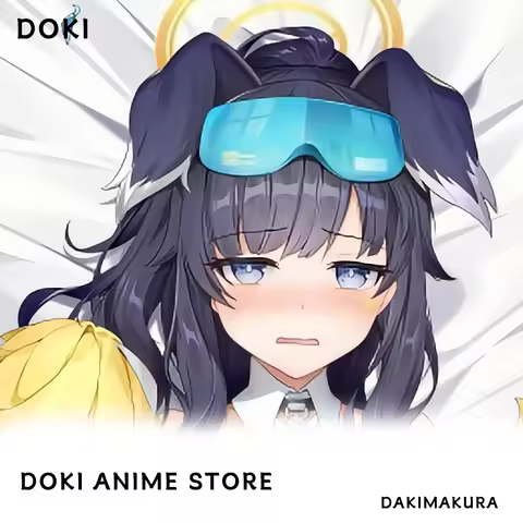 Blue Archive Hibiki Anime Pillow case Cover Double-Sided Print Dakimakura Life-size Body Pillow
