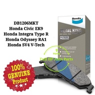 Original. Bendix DB1206MKT Front Brake Pad - H/D Civic EK9/ SV4 V-Tech