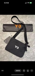 香港預訂 Y-3 Logo拉鍊款 戶外機能男士斜咩袋 | 高品質男包 7日速遞