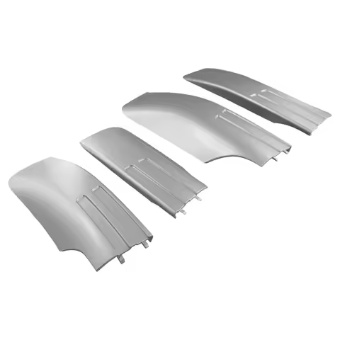 4PCS Car Auto Exterior Rack Roof Rack Rail Retrofit End Cover Dome Holder Case Cap For BMW E71 E72 X
