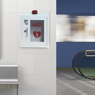 [mojotorw7] Aed Cabinet Aed First Aid Cabinet Clear Window Empty with Alarm and Light Portable Machi