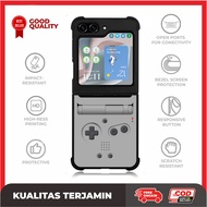 Custom Case Samsung Z Flip 6 5 4 3, Z Fold 6 5 4 3 5G Grey Gameboy AE3177 Hardcase A13