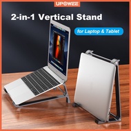 2 in 1 Laptop Stand,  Tablet iPad Stand Vertical Laptop Holder Aluminium Alloy Laptop Table Laptop