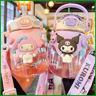 Kuromi  Cinnamon Anime Water Bottle Cup 820ml Summer Big Belly Bottle Cartoon Animal Water Cup Cute Cup tongmy