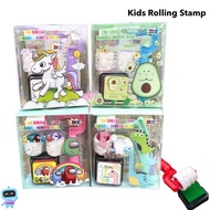 Kids Cartoon Rolling Stamps Birthday Gift Children Day Goodie Bag