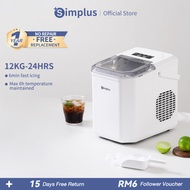 【Hot Sales】Simplus Ice Maker | 12kg Homemade Ice Cubes | 24h Reservation | Auto Self-Cleaning Functi
