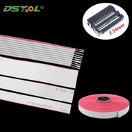 1M Gray Flat Ribbon Cable UL2651 28 AWG Tinned Copper Wire IDC Connector Flat Data Cable Wire 10/14/