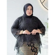 HITAM RINJANI BROCADE KEBAYA / MODERN KEBAYA / BROCADE KEBAYA TOP / KONDANGAN KEBAYA / BLACK KEBAYA