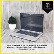 HP EliteBook 830 G5 Intel Core i7-8650U 1.9GHz 16GB RAM 256GB NVMe SSD Laptop Refurbished Notebook