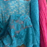 COLORED SPANDEX BROCADE FABRIC TOSKA GARMENT REMAINS - SPANDEX BROCADE FABRIC - KEBAYA FABRIC PRICE 