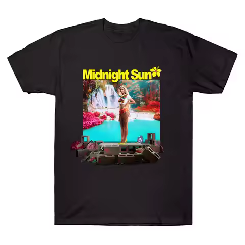 Zara Larsson Short Sleeve T-shirt Zara Larsson Midnight Sun The Album Tees Y2K Style Summer Streetwe