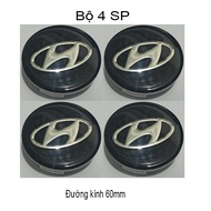 Logo hyundai cho chụp mâm xe (chụp Lazang) đường kính 60mm và 65mm.