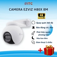 Ezviz H80X Dual 8 Megapixel AI Wifi Camera Super Sharp - Dual Lens, Siren Alarm & Flashing Lights