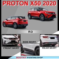 PROTON X50 2020 R3 STYLE FULLSET BODYKIT (FRONT SKIRT, SIDE SKIRT, REAR SKIRT) MATERIAL ABS