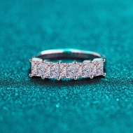 X-092 925 Sterling Silver Women's Ring, 2 Carat All Moissanite (Including Certificate)
