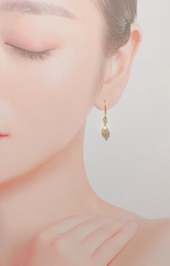 希望~淡水珍珠耳環