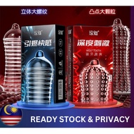 Vivi Condom Dotted Tread Latex 10PCS Large Granule Kondom Berduri Men (Not Durex)